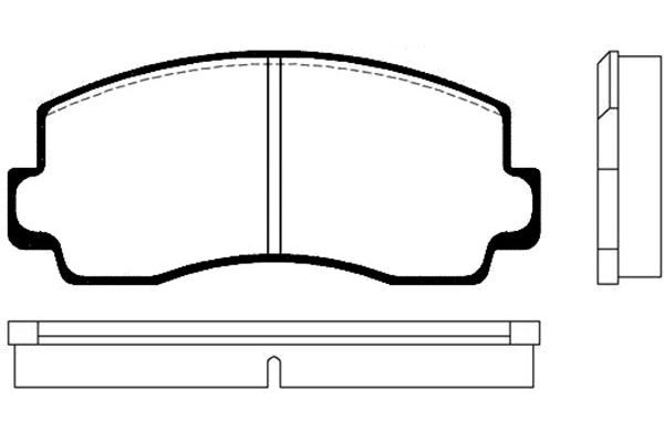 KAVO PARTS Комплект тормозных колодок, дисковый тормоз BP-5512